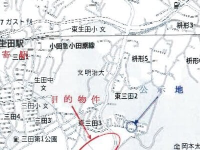 神奈川県川崎市多摩区 生田駅15分 マンション「レイディアントシティ向ヶ丘遊園フランス街区」2,706万円の競売物件 #5