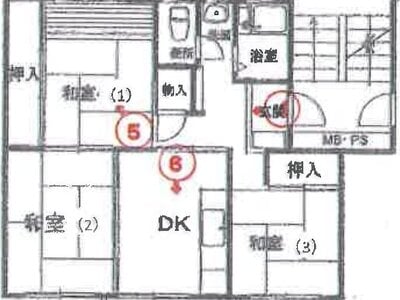 千葉県船橋市 滝不動駅15分 マンション「金杉台住宅」129万円の競売物件情報 #1
