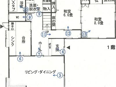 秋田県秋田市 上飯島駅7分 戸建て 527万円の競売物件情報 #1