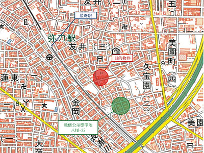大阪府八尾市 弥刀駅6分 土地 869万円の競売物件情報 #3