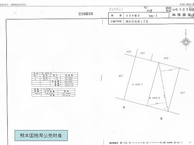 熊本県熊本市東区 健軍町駅3分 土地 942万円の国税庁公売物件情報 #3