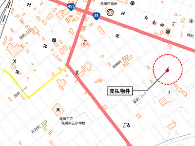 (値下げ) 北海道滝川市 滝川駅14分 土地 104万円の国有財産売却物件情報 #2