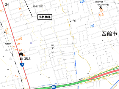 (値下げ) 北海道函館市 桔梗駅6分 土地 1,060万円の国有財産売却物件情報 #2