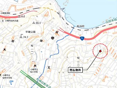 (値下げ) 北海道小樽市 小樽築港駅14分 土地 128万円の国有財産売却物件情報 #2