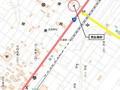(値下げ) 北海道北見市 北見駅12分 土地 103万円の国有財産売却物件情報 #2