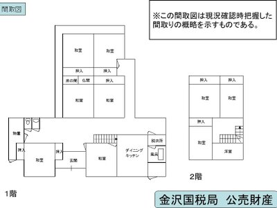 福井県福井市 足羽駅9分 一戸建て 600万円の国税庁公売物件 #8