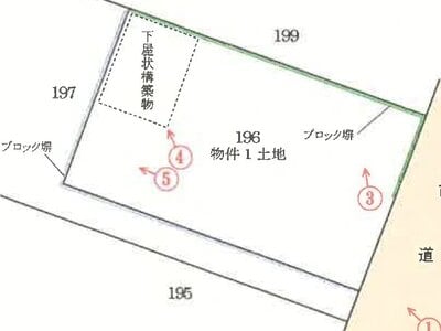 秋田県北秋田市 鷹ノ巣駅11分 土地 232万円の競売物件 #1