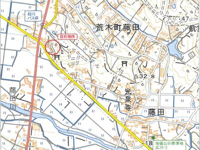 (値下げ) 福岡県八女郡広川町 西牟田駅22分 土地 267万円の競売物件 #5