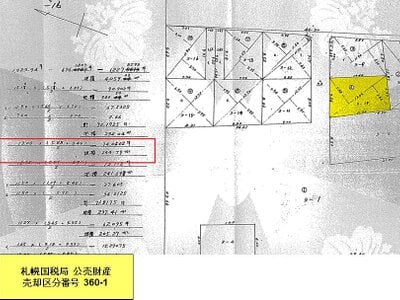 北海道小樽市 小樽駅18分 土地 120万円の国税庁公売物件 #8