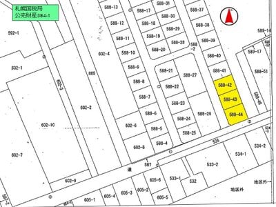 北海道恵庭市 恵み野駅25分 土地 41万円の国税庁公売物件情報 #6