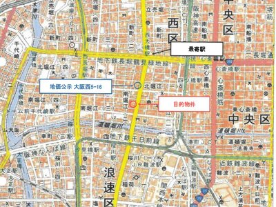 大阪府大阪市西区 西大橋駅6分 マンション「サンハイツ南堀江」1,780万円の競売物件情報 #9