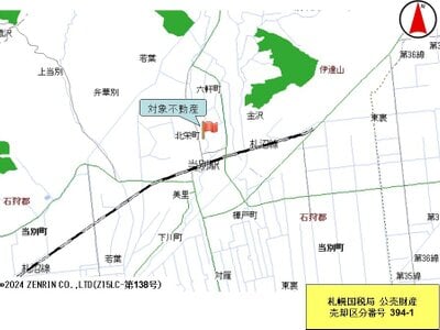 北海道石狩郡当別町 当別駅14分 土地 128万円の国税庁公売物件情報 #5