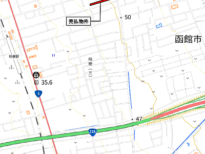 北海道函館市 桔梗駅6分 土地 986万円の国有財産売却物件情報 #2