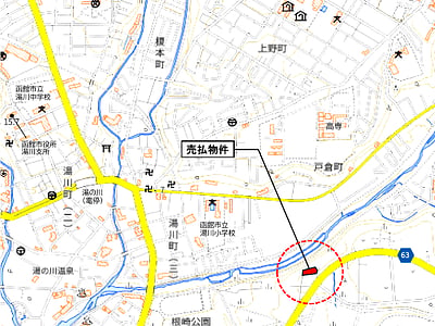 (値下げ) 北海道函館市 湯の川駅14分 土地 602万円の国有財産売却物件情報 #2