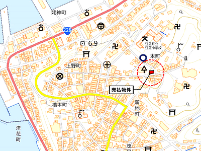北海道檜山郡江差町 土地 258万円の国有財産売却物件情報 #2
